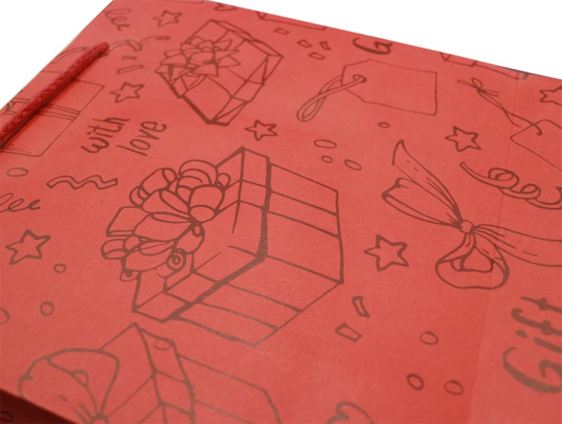 紅色特厚禮物紙袋 10個廠價特惠裝 多用途包裝用品 SPB004