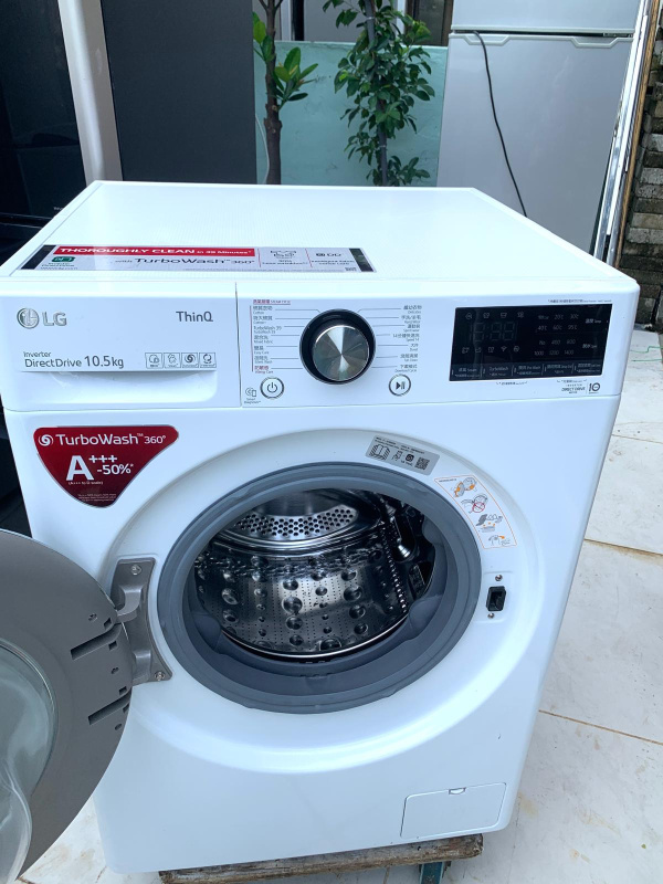 洗衣機 LG 樂金 超大容量 F-14105V2W 10.5 公斤 1400 轉 人工智能 二手電器 包送貨安裝