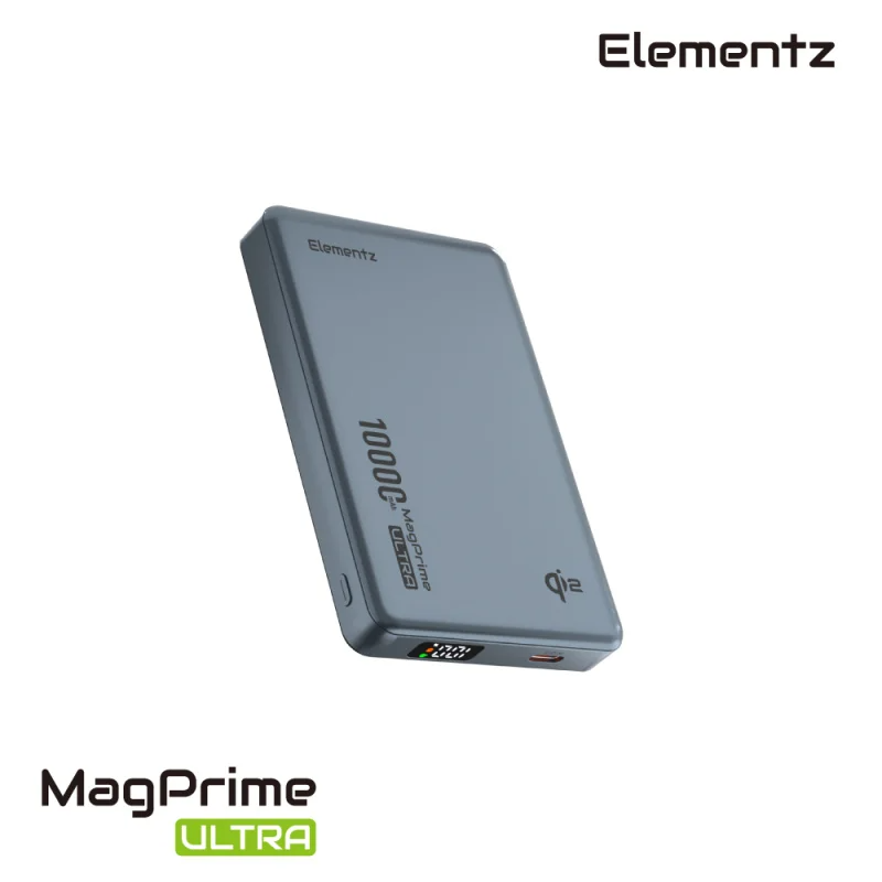 Elementz MagPrime Ultra U10 Qi2 認證磁吸無線行動電源 10000mAh PMP-U10