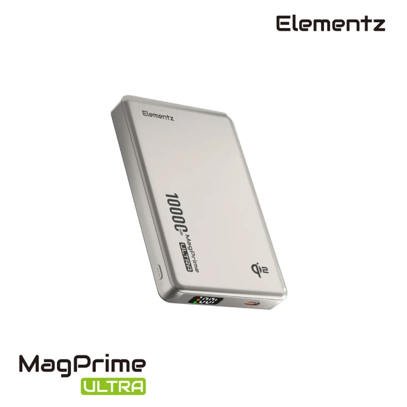 Elementz MagPrime Ultra U10 Qi2 認證磁吸無線行動電源 10000mAh PMP-U10