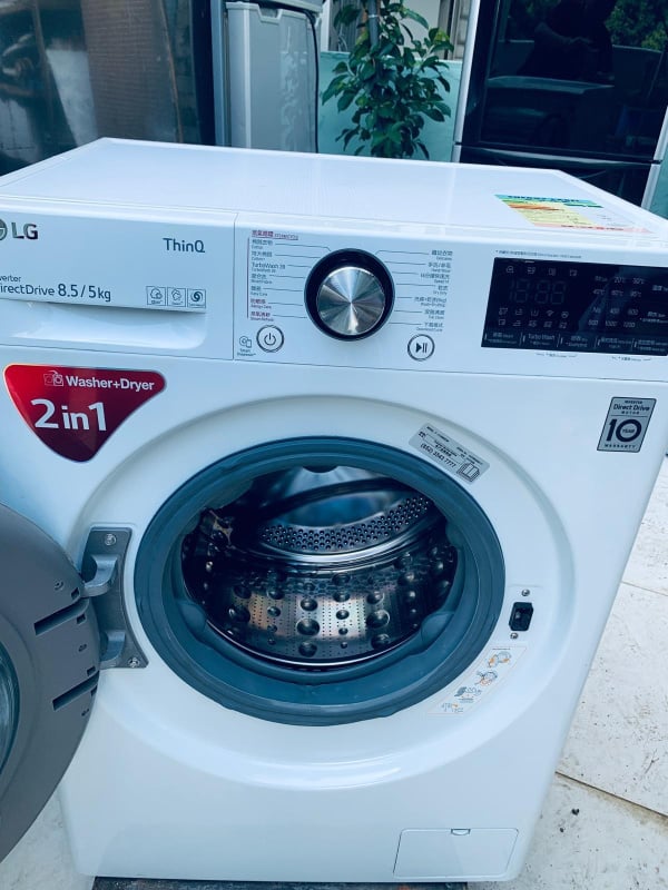 前置式 洗衣乾衣機 F-C12085V2W 新款 智能洗衣機 變頻 薄身大容量 二合一 8.5KG洗衣 5KG乾衣 大眼仔 1200轉(有乾衣功能 ) 95%新 二手電器
