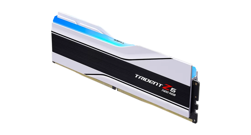 G.Skill DDR5 Trident Z5 Neo RGB Series 6000MHz 64GB Kit CL36 White (2x32GB) (F5-6000J3636F32GX2-TZ5NRW) G.Skill DDR5 Trident Z5 Neo RGB Series 6000MHz 64GB Kit CL36 White (2x32GB) (F5-6000J3636F32GX2-TZ5NRW)