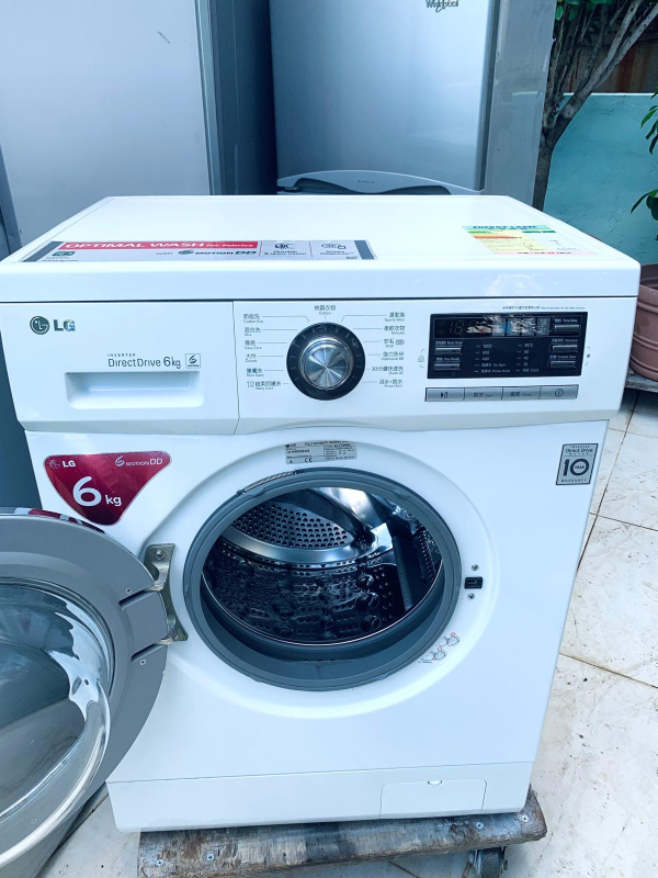 洗衣機 LG 樂金 前置式妙手6重洗 (6kg,1000轉/分鐘) WF-N1006MW 可櫃底/嵌入式安裝 二手電器 包送貨安裝