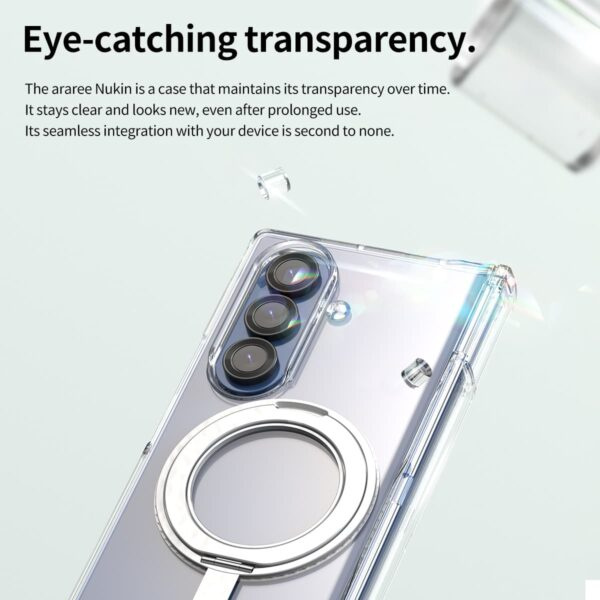 Araree Samsung Galaxy Z Fold 7 Nukin 360 M STAND 手機殼 磁吸Magsafe 旋轉支架 透明保護套 Araree Samsung Galaxy Z Fold 7 Nukin 360 M STAND 手機殼 磁吸Magsafe 旋轉支架 透明保護套