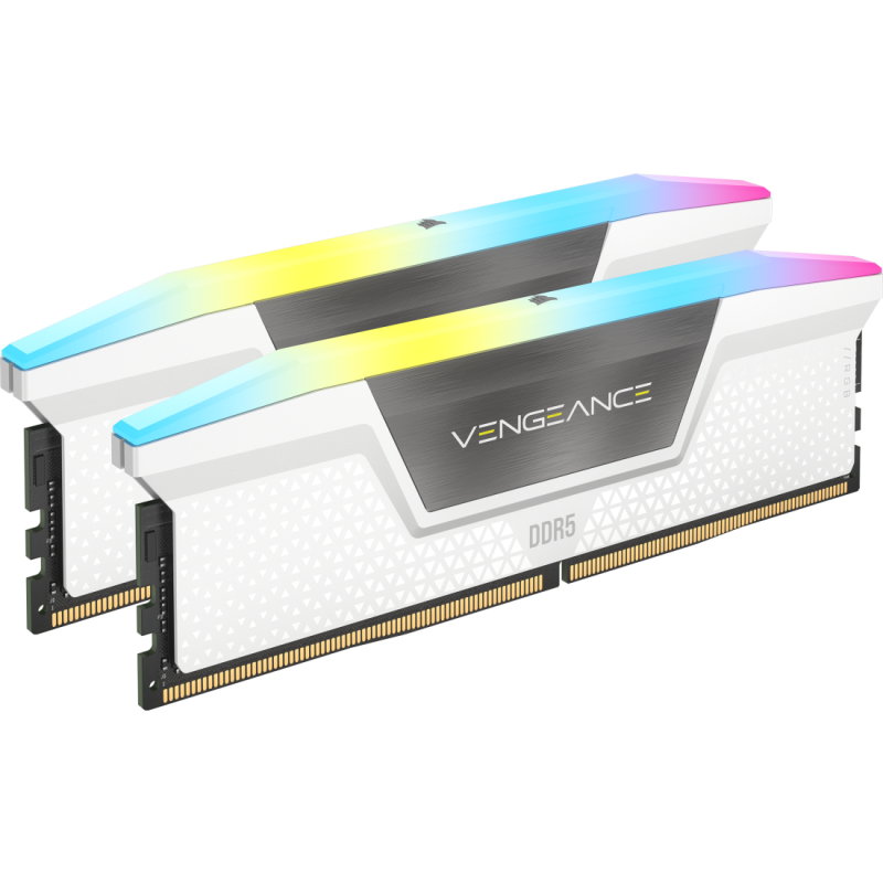 Corsair VENGEANCE ® RGB 32GB (2x16GB) DDR5 DRAM 6000MT/s C30 AMD EXPO & Intel XMP  Memory Kit — Black / White ( CMH32GX5M2B6000Z30K / CMH32GX5M2B6000Z30W )