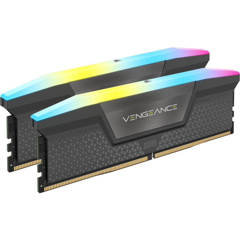 Corsair VENGEANCE ® RGB 32GB (2x16GB) DDR5 DRAM 6400MT/s C36 AMD EXPO & Intel XMP  Memory Kit — Black / White ( CMH32GX5M2B6400Z36 / CMH32GX5M2B6400Z36W )