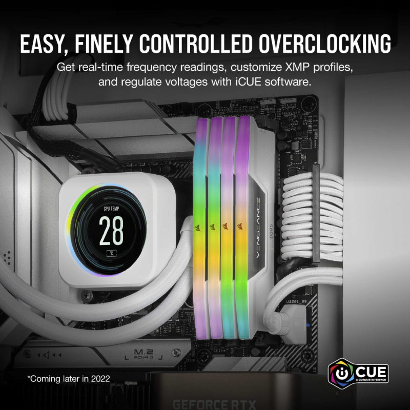 Corsair VENGEANCE ® RGB 64GB (2x32GB) DDR5 DRAM 6000MT/s C30 AMD EXPO & Intel XMP  Memory Kit — Black / White ( CMH64GX5M2B6000Z30 / CMH64GX5M2B6000Z30W )