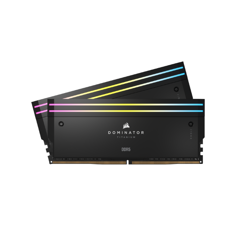 Corsair DOMINATOR® TITANIUM RGB 32GB (2x16GB) DDR5 DRAM 6000MT/s C30 AMD EXPO & Intel XMP  Memory Kit — Black / White ( CMP32GX5M2B6000Z30 / CMP32GX5M2B6000Z30W )