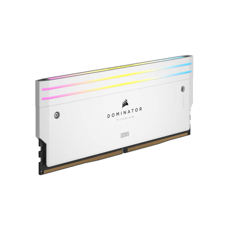 Corsair DOMINATOR® TITANIUM RGB 64GB (2x32GB) DDR5 DRAM 6000MT/s C30 AMD EXPO & Intel XMP  Memory Kit — Black / White ( CMP64GX5M2B6000Z30 / CMP64GX5M2B6000Z30W )
