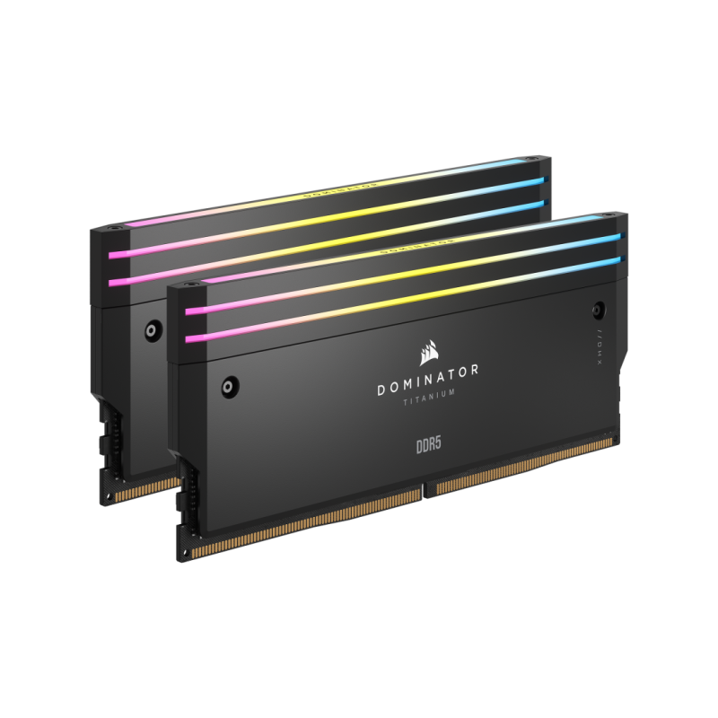 Corsair DOMINATOR® TITANIUM RGB 96GB (2x48GB) DDR5 DRAM 6000MT/s C30 AMD EXPO & Intel XMP  Memory Kit — Black / White ( CMP96GX5M2B6000Z30 / CMP96GX5M2B6000Z30W )