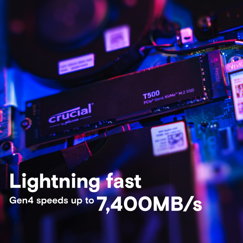 Crucial T500 ( 1TB - 2TB ) PCIe Gen4 M.2 2280 SSD - ( CT1000T500SSD8 / CT2000T500SSD8 )