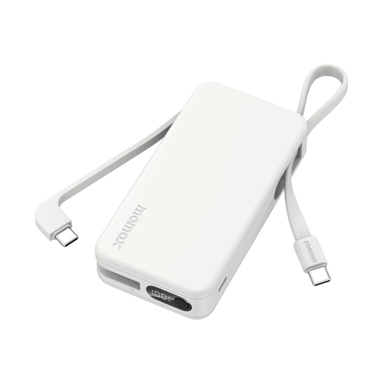 【免運費】MOMAX 1-Power Vital+ 10000mAh 流動電源，內建雙 USB-C 線 (CCC 認證)【原裝行貨】
