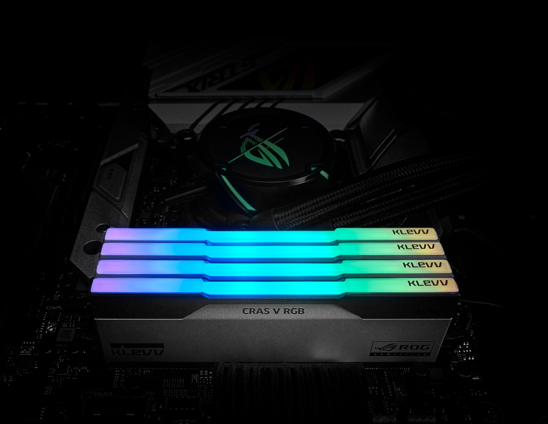KLEVV CRAS V RGB [ROG CERTIFIED] DDR5 7200Mhz (2x24GB) 48GB KIT (CL32) (KD5KGUD80-72B320P)