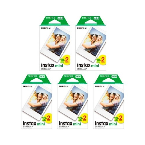 [5盒優惠裝] Fujifilm Instax Mini 即影即有相紙 (10sheets x 2packs)  x 5盒 - 100張