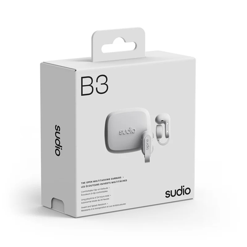 Sudio B3 夾耳開放式真無線耳機 [2色]