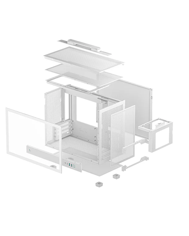 DeepCool CH160 PLUS 小型強化玻璃機箱 - ( BLACK / WHITE ) DeepCool CH160 PLUS 小型強化玻璃機箱 - ( BLACK / WHITE )
