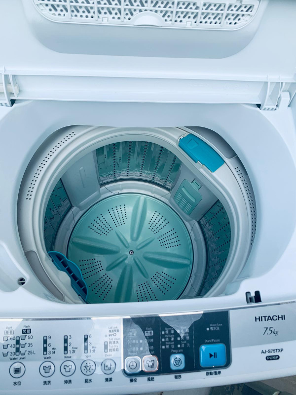 洗衣機 Hitachi 日立 全自動洗衣機 (7.5kg, 850轉/分鐘) AJ-S75TXP 二手電器 清倉大減價 最新款 搬屋 雪櫃 傢俬 拆舊 貨到付款