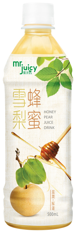 [4PM快閃][原箱24支] 菓汁先生 蜂蜜雪梨果汁飲品 500ml 膠樽裝