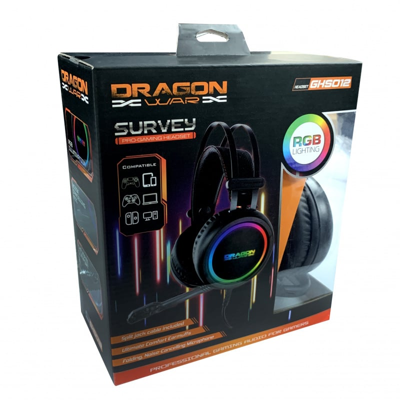 Dragon War - G-HS-012 RGB 燈效電競耳機 Gaming Headset