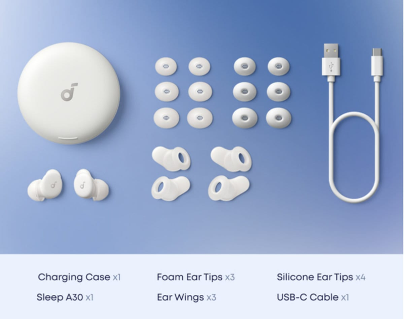 Anker Soundcore Sleep A30 ANC Sleep Earbuds (D1301)【春日會員感謝祭】