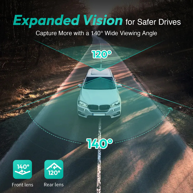 【免運費】Botslab Dash Cam Duo G500H Pro 2.5K智能安全行車記錄儀【原裝行貨】