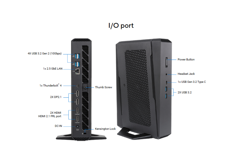 ASUS NUC 15 Performance Gaming Barebone ( Intel® Ultra 9 275HX / RTX5070 ) - RNUC15JNK9X40003 ASUS NUC 15 Performance Gaming Barebone ( Intel® Ultra 9 275HX / RTX5070 ) - RNUC15JNK9X40003