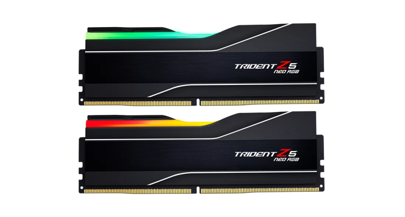 G.Skill DDR5 Trident Z5 Neo RGB Series 6000MHz 64GB Kit CL28 Black (2x32GB) (F5-6000J2836G32GX2-TZ5NR) G.Skill DDR5 Trident Z5 Neo RGB Series 6000MHz 64GB Kit CL28 Black (2x32GB) (F5-6000J2836G32GX2-TZ5NR)