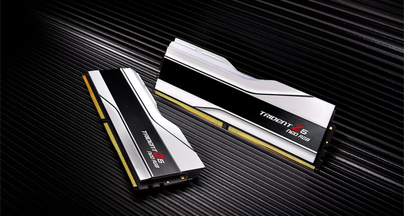 G.Skill DDR5 Trident Z5 Neo RGB Series 6000MHz 32GB Kit CL28 White (2x16GB) (F5-6000J2836G16GX2-TZ5NRW) G.Skill DDR5 Trident Z5 Neo RGB Series 6000MHz 32GB Kit CL28 White (2x16GB) (F5-6000J2836G16GX2-TZ5NRW)