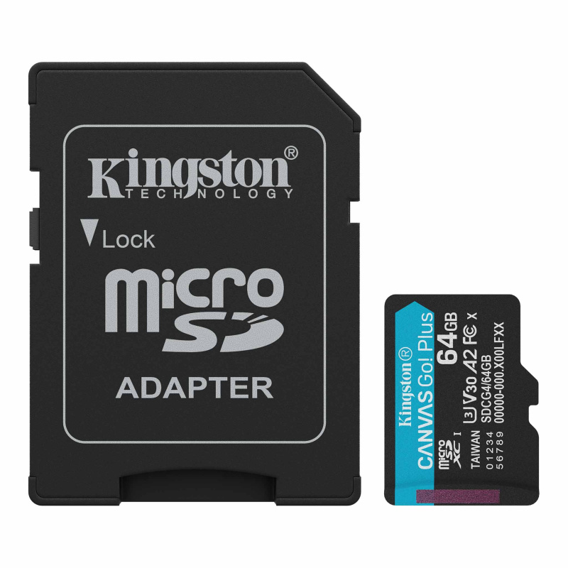 KINGSTON Canvas Go! Plus Gen4 microSD memory card ( 64GB / 128GB / 256GB / 512GB / 1TB ) KINGSTON Canvas Go! Plus Gen4 microSD memory card ( 64GB / 128GB / 256GB / 512GB / 1TB )
