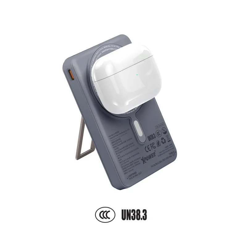 XPower 7合1 PD 3.0 雙內置線+磁吸無線移動電源連支架 10000mAh (3C認證版) M10R