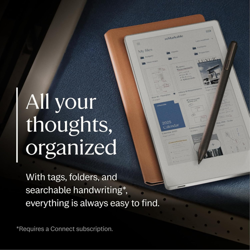 【訂貨】 reMarkable Paper Pro Move | 超便攜彩色 7.3 吋紙質平板電腦，配備馬克筆 Plus | 隨時隨地提升生產力的袖珍數位筆記本