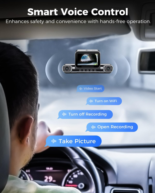 AZDOME M660 4鏡頭 360° 2K+1K+1K+1K 內存128GB 超高清行車記錄儀 WIFI GPS