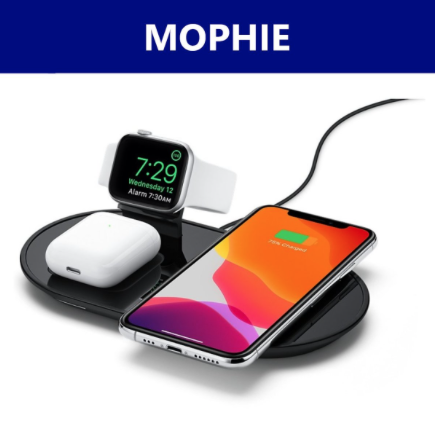 美國品牌Mophie 三合一無線充電板