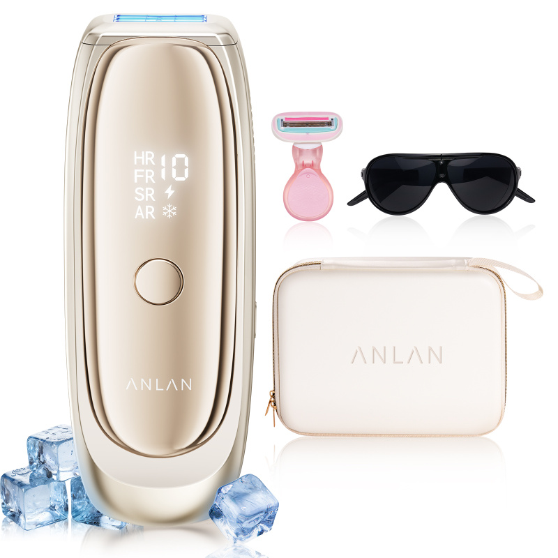 ANLAN - 閃耀藍寶石除毛儀 | 藍寶石冰IPL脫毛儀 | 8°C冷卻技術 | 創新雙燈設計 | 提供舒適高效的全身護理 ATMY52-0RY