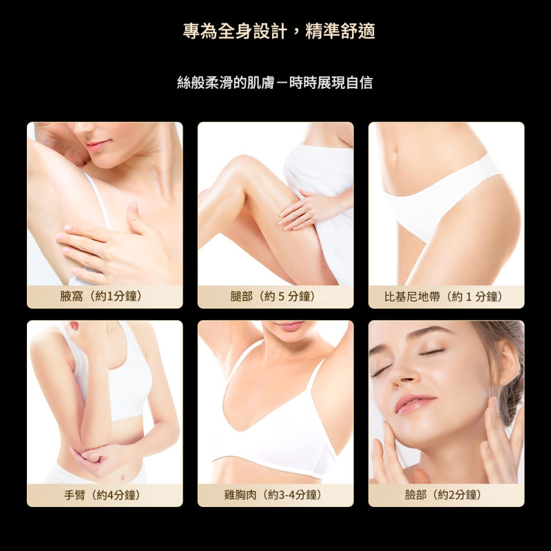 ANLAN - 閃耀藍寶石除毛儀 | 藍寶石冰IPL脫毛儀 | 8°C冷卻技術 | 創新雙燈設計 | 提供舒適高效的全身護理 ATMY52-0RY