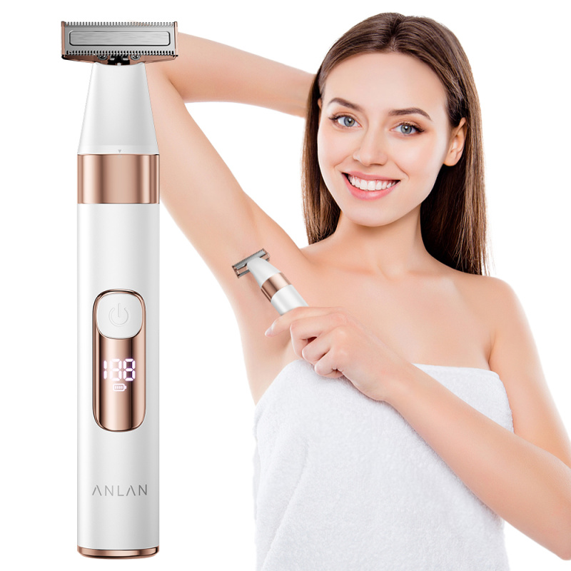 日本ANLAN - 閃耀電動刮毛器 ATMQ42-02A | IPX6防水｜濕乾剃毛｜比基尼脫毛｜電動剃毛機｜電動剃毛器｜修毛器【香港行貨】