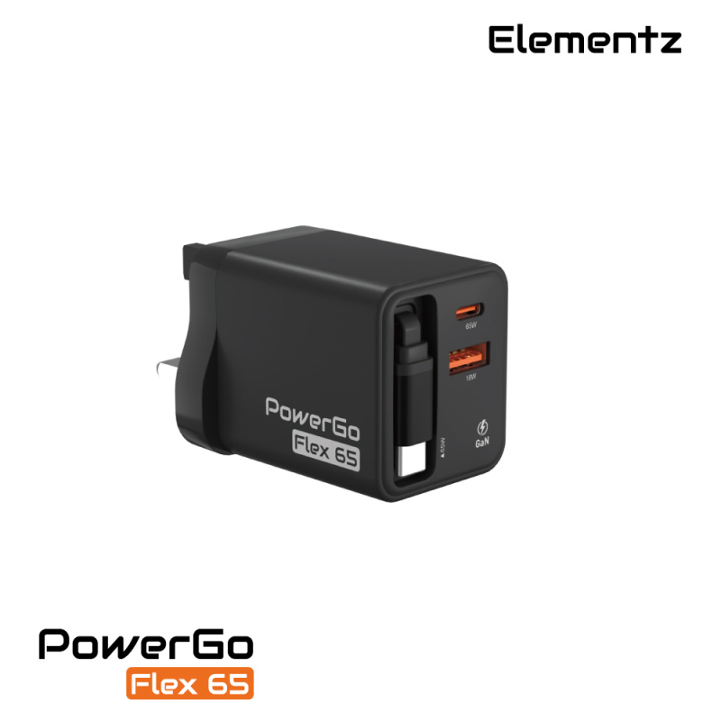 Elementz PowerGo Flex65 插牆式充電器 PD-FA65