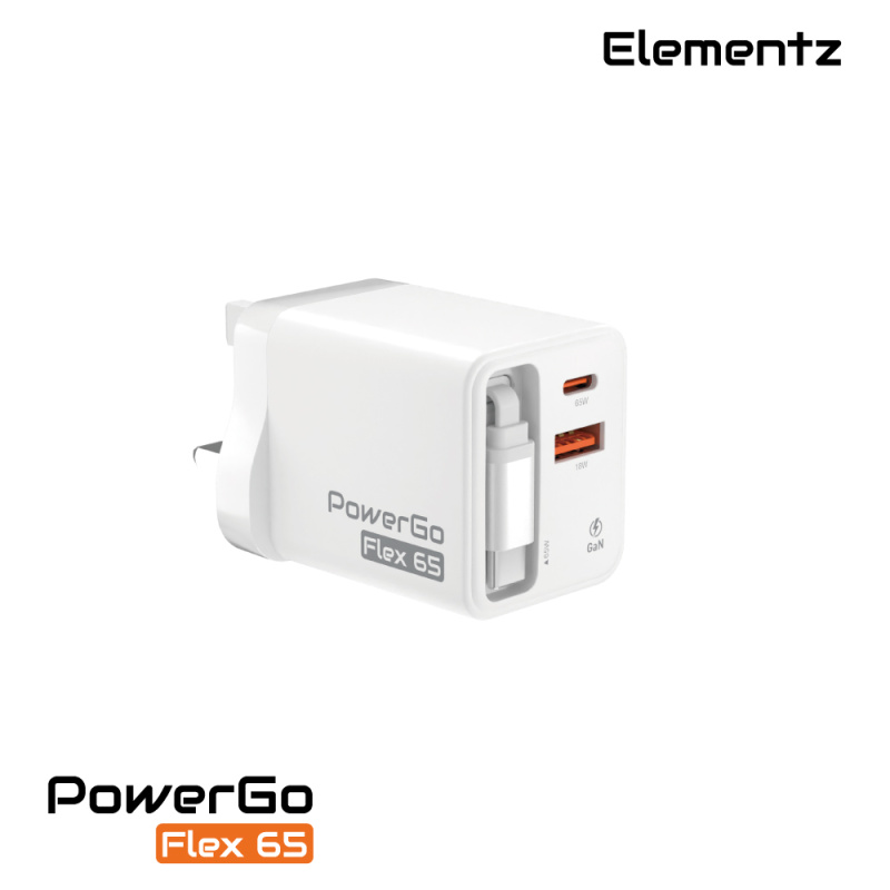 Elementz PowerGo Flex65 插牆式充電器 PD-FA65