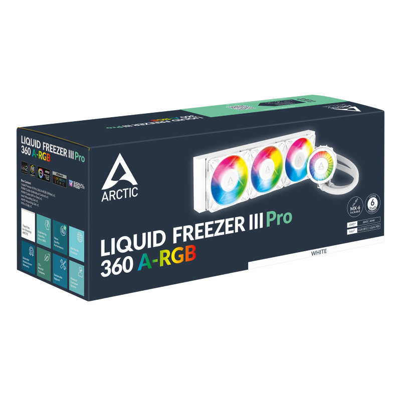 ARCTIC Liquid Freezer III Pro 360 A-RGB ( Black / White ) ARCTIC Liquid Freezer III Pro 360 A-RGB ( Black / White )
