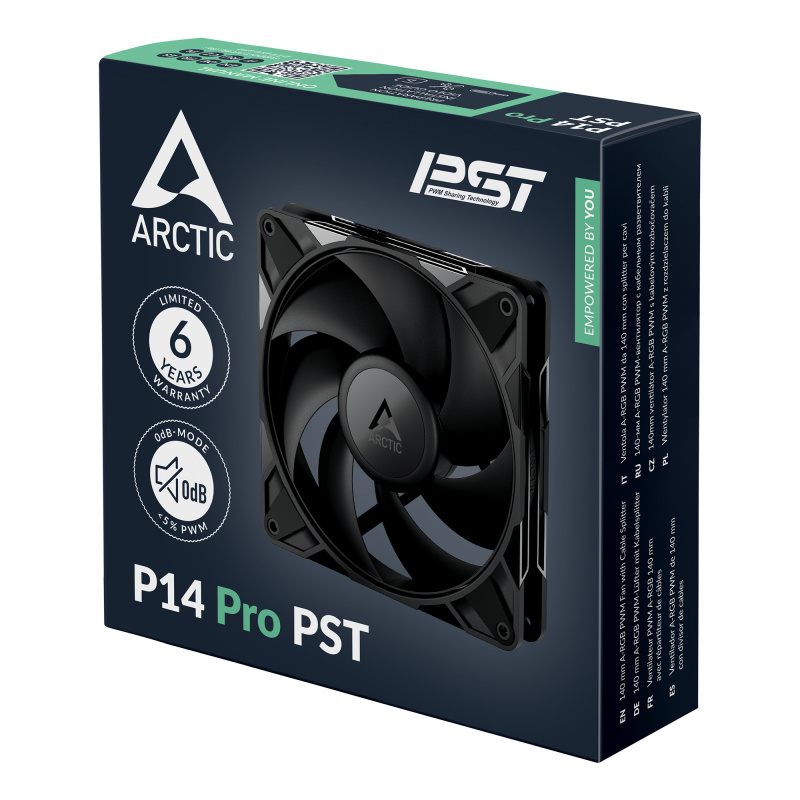 ARCTIC P14 Pro PST ( Black / White )