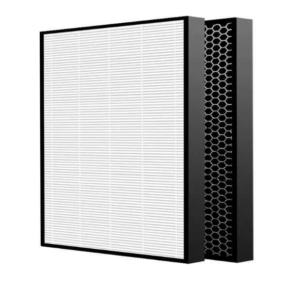適用於 Whirlpool 惠而浦 DS200HW DS201HW DS240HW DS241HW DS200HB DS201HB DS240HB DS241HB 空氣淨化抽濕機 HEPA 2合1替換用濾網濾芯