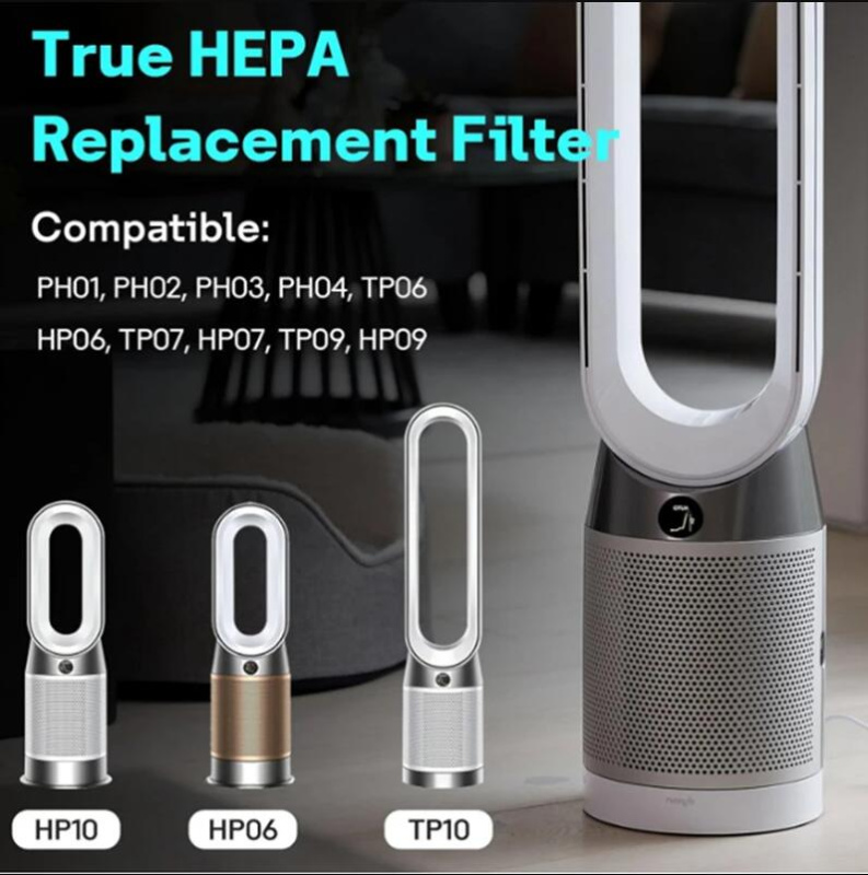 適用於 Dyson TP06 / TP09 / HP06 / HP09 空氣清新機 (HP06) 替換 HEPA活性碳 空氣過濾網 濾芯 代用