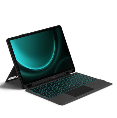 適用於 三星Samsung Galaxy Tab A9+ 11"可拆式藍牙鍵盤保護套 Trackpad 智能觸控板 多角度調教