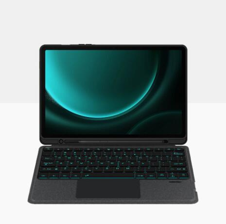 適用於 三星Samsung Galaxy Tab A9+ 11"可拆式藍牙鍵盤保護套 Trackpad 智能觸控板 多角度調教
