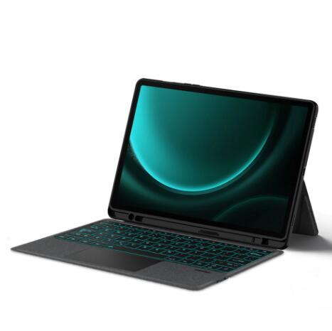 適用於 三星Samsung Galaxy Tab A9+ 11"可拆式藍牙鍵盤保護套 Trackpad 智能觸控板 多角度調教