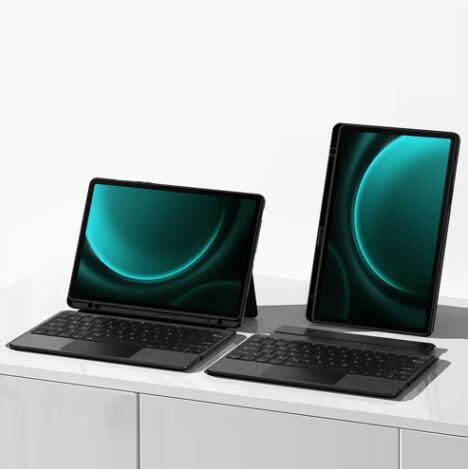 適用於 三星Samsung Galaxy Tab A9+ 11"可拆式藍牙鍵盤保護套 Trackpad 智能觸控板 多角度調教