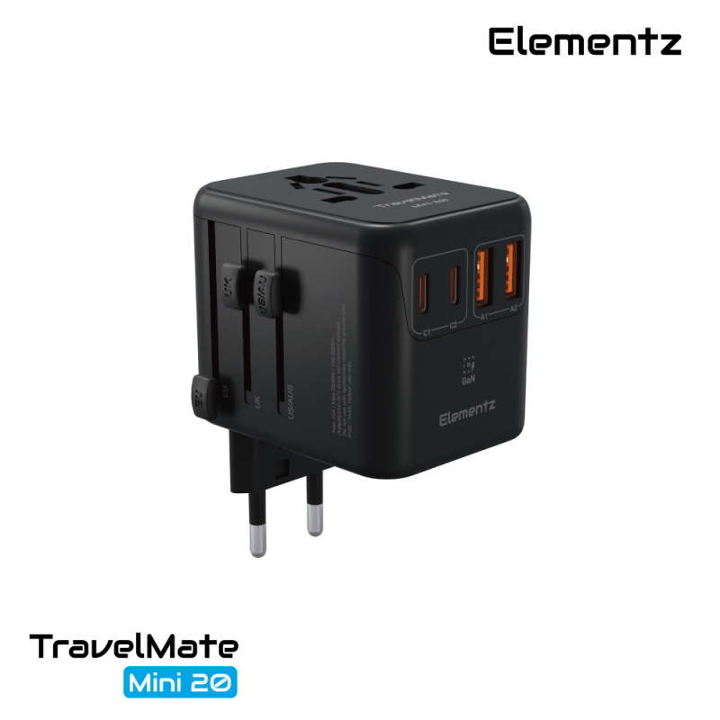 Elementz TravelMate Mini 20W Travel Adapter 旅行充電器 PT-W20M Elementz TravelMate Mini 20W Travel Adapter 旅行充電器 PT-W20M
