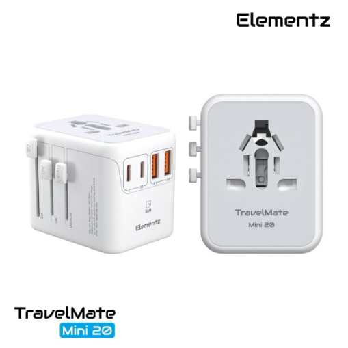 Elementz TravelMate Mini 20W Travel Adapter 旅行充電器 PT-W20M Elementz TravelMate Mini 20W Travel Adapter 旅行充電器 PT-W20M