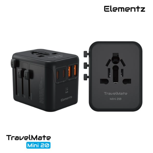 Elementz TravelMate Mini 20W Travel Adapter 旅行充電器 PT-W20M Elementz TravelMate Mini 20W Travel Adapter 旅行充電器 PT-W20M