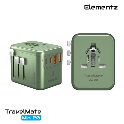 Elementz TravelMate Mini 20W Travel Adapter 旅行充電器 PT-W20M Elementz TravelMate Mini 20W Travel Adapter 旅行充電器 PT-W20M